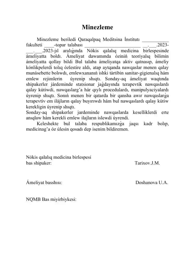 Minezleme