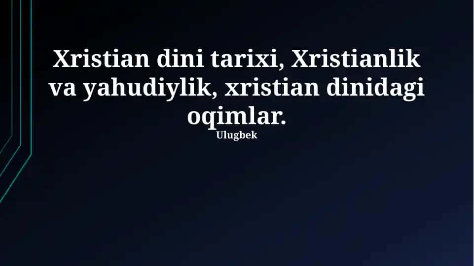 Xristianlik tarixi