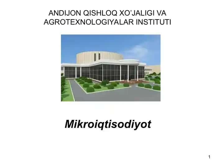 Talab va taklif tahlili asoslari