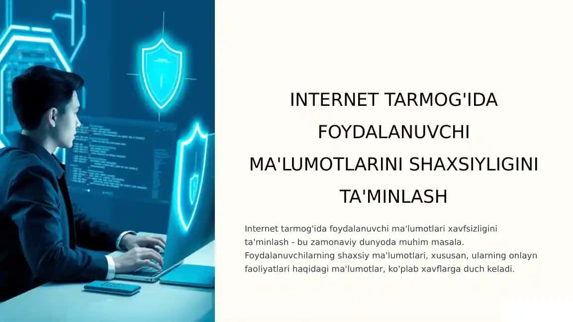 Shaxsiy ma'lumotlarni himoya qilish