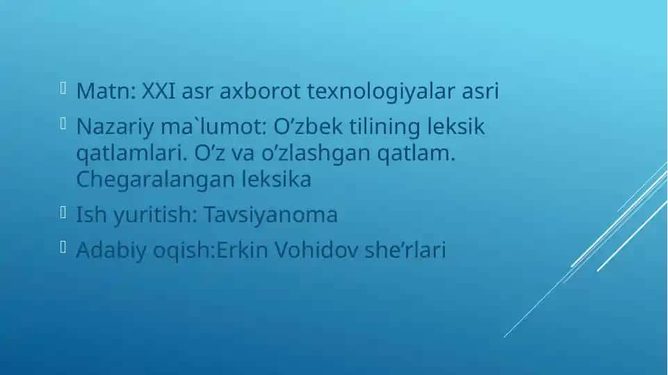 XXI asr axborot texnologiyalari asri