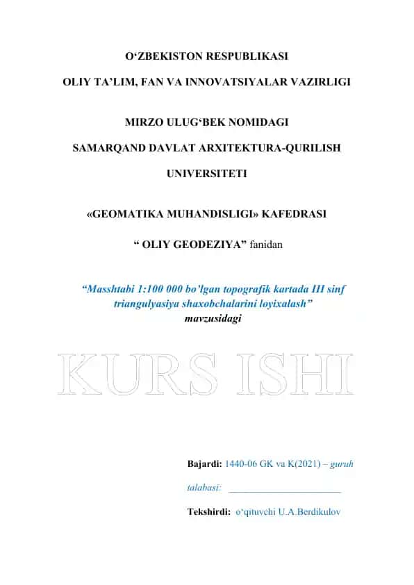 Topografik kartalar loyixalash