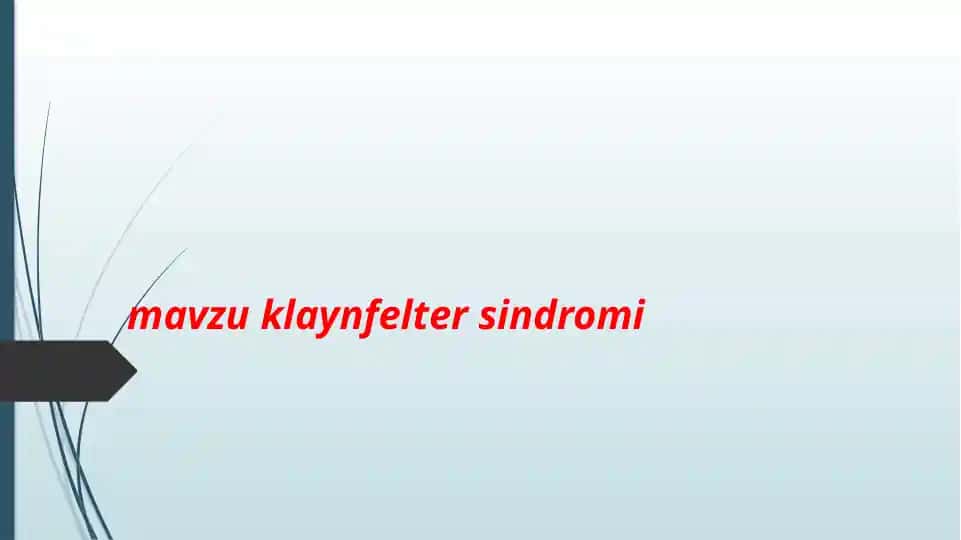 Klinefeltersindromi