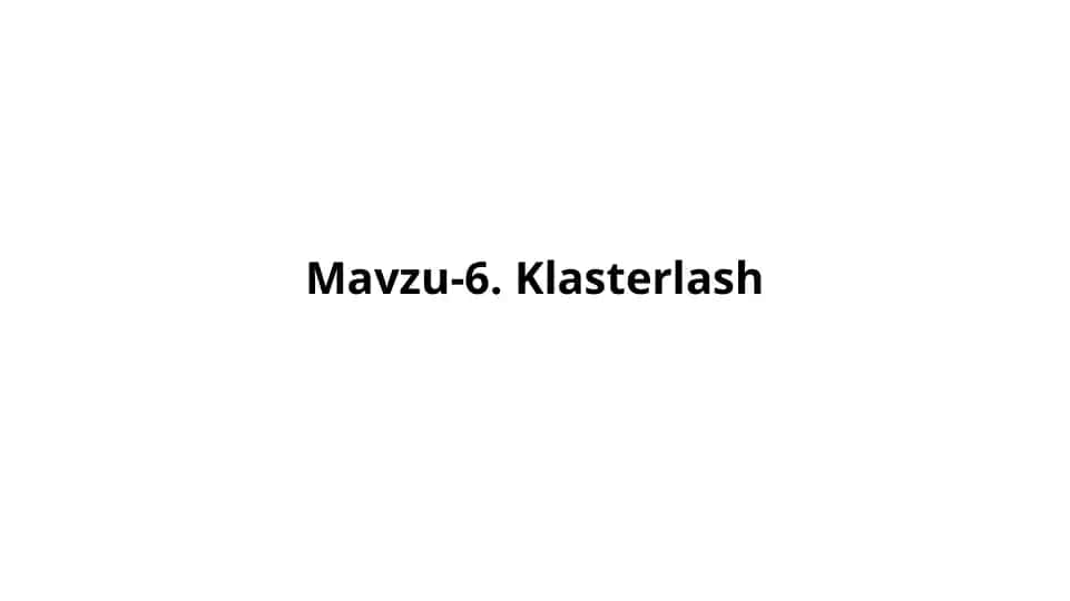 Klasterlash