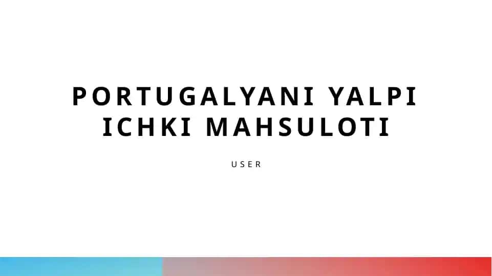 Portugalyani yalpi ichki mahsuloti