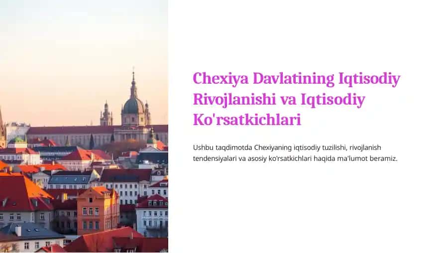 Chexiya Iqtisodiyotining Umumiy Tavsifi