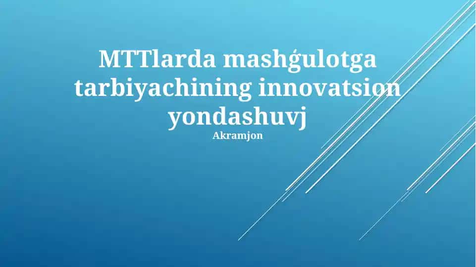 Shaxsiylashtirilgan O'quv Yo'llari