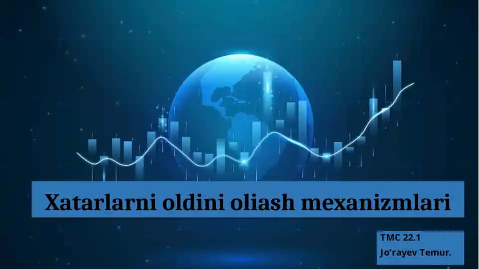 Xatarlarni oldini olish mexanizmlari