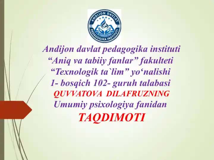 Xayol haqida tushuncha