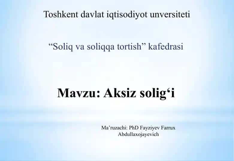 Aksizsolig‘i