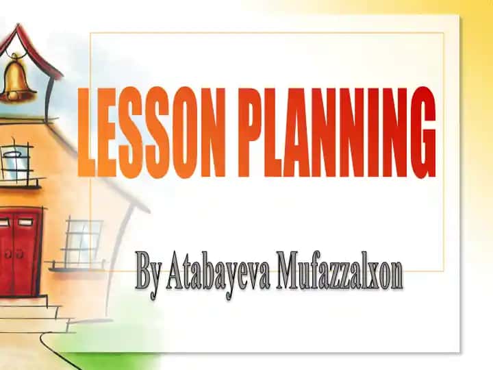 Lesson Planning