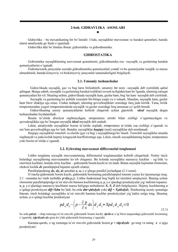 Gidravlika asoslari