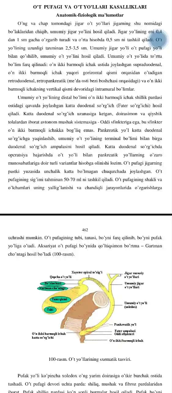 O’T PUFAGI VA O’T YO’LLARI KASALLIKLARI