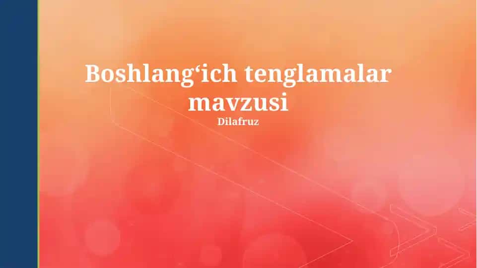 Elementar tenglamalar