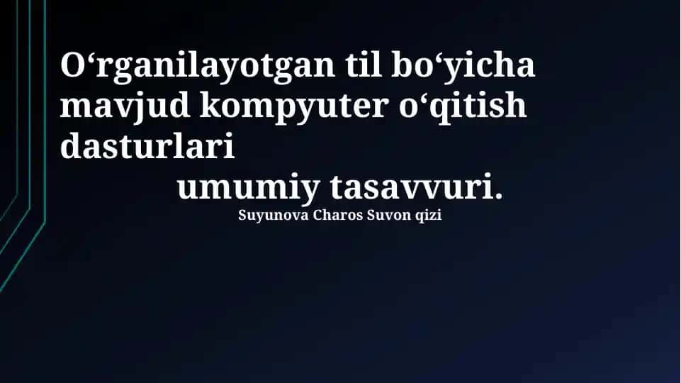 Ovozni tanib olish texnologiyalari