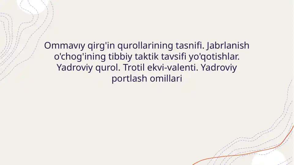 Ommavıy qirg'in qurollari