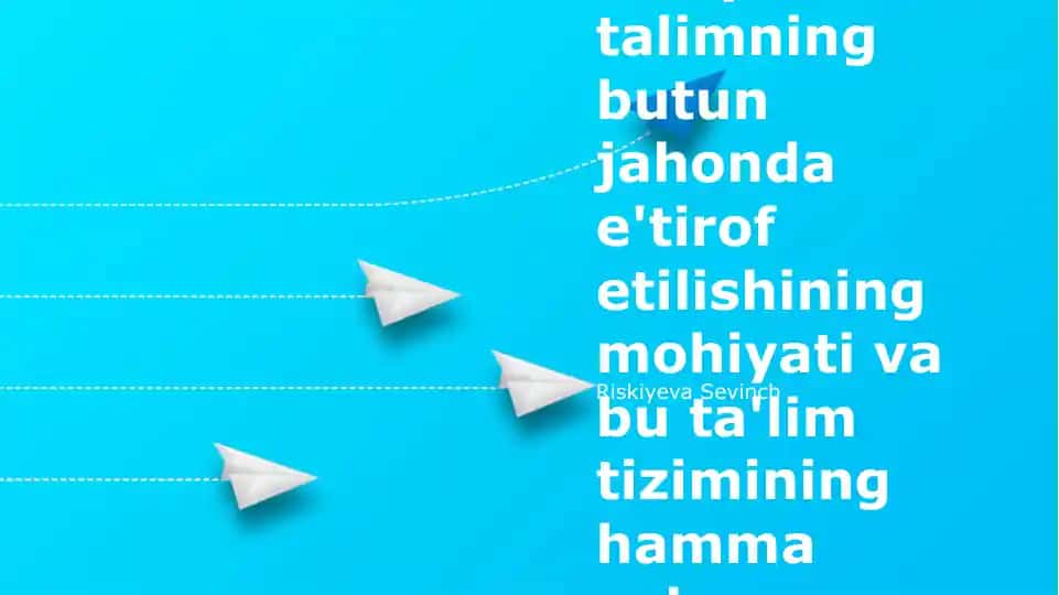 Inklyuziv Ta'limning Mohiyati
