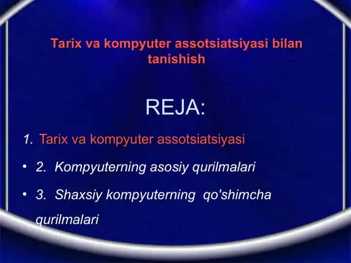 Tarix va kompyuter assotsiatsiyasi
