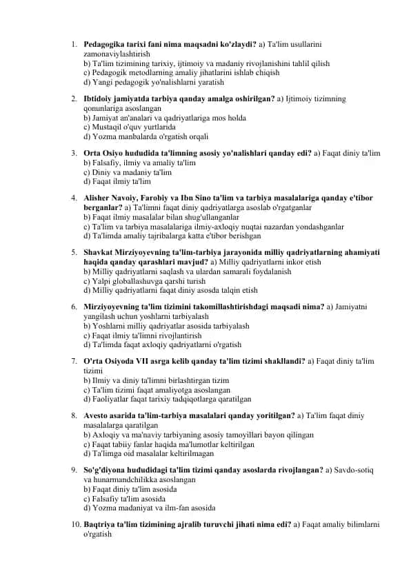 Pedagogika Tarixi