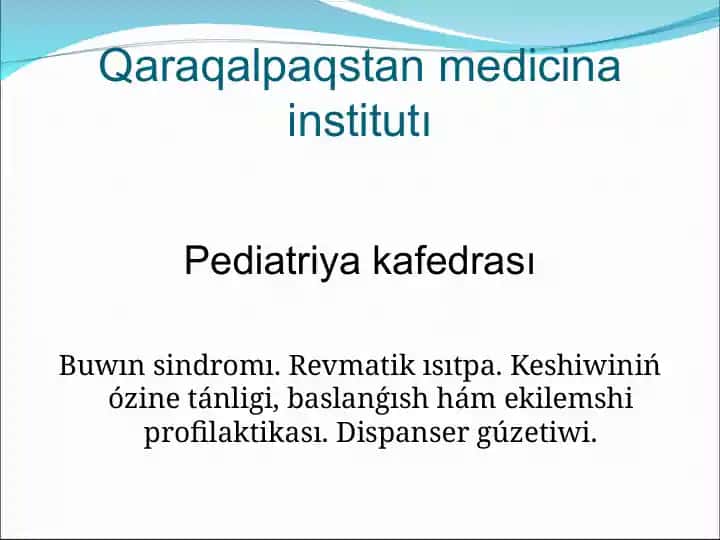 Qaraqalpaqstan medicina institutı