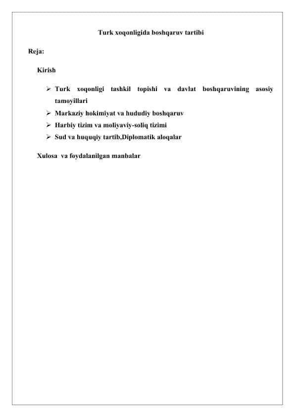 Turk xoqonligida boshqaruv tartibi 25