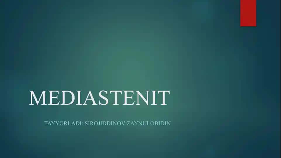 MEDIASTENIT