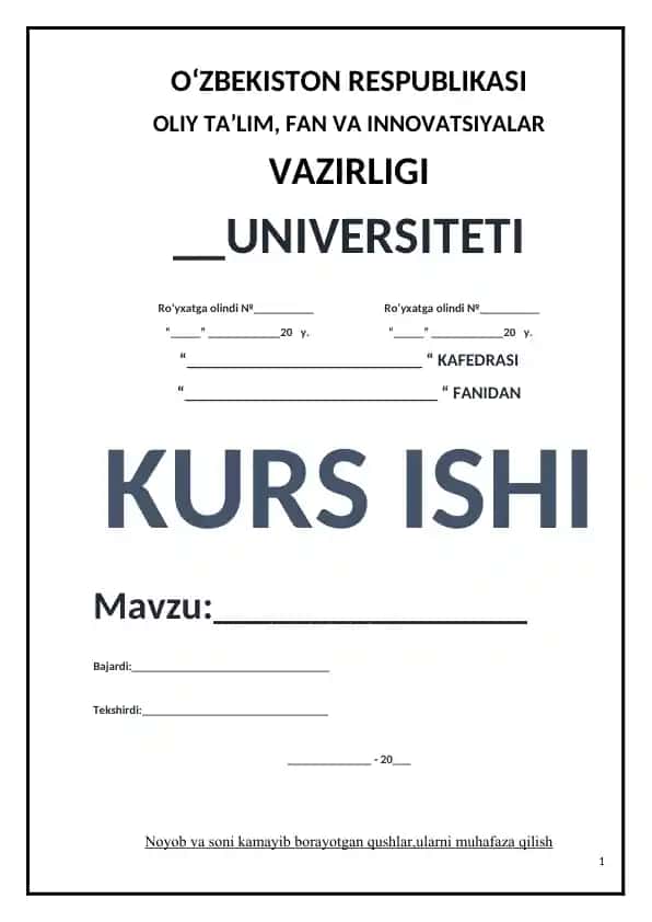 Qushlar sinfi morfologiyasi va anatomiyasi