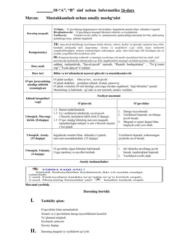Informatika 16-dars