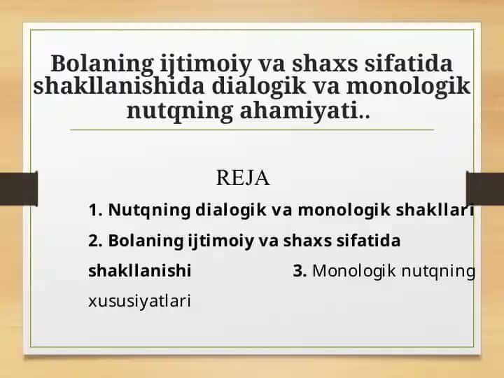 Nutqning dialogik va monologik shakllari