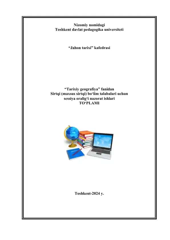 Sirtqi (maxsus sirtqi) bо‘lim talabalariga sessiya oralig‘i nazorat ishlari tayyorlash tartibi