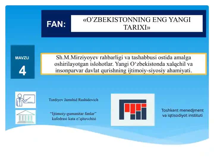 O‘zbekistonning eng yangi tarixi