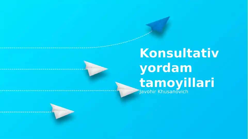 Konsultativ yordam tamoyillari