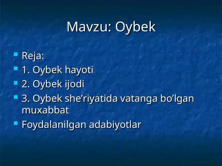 Oybek