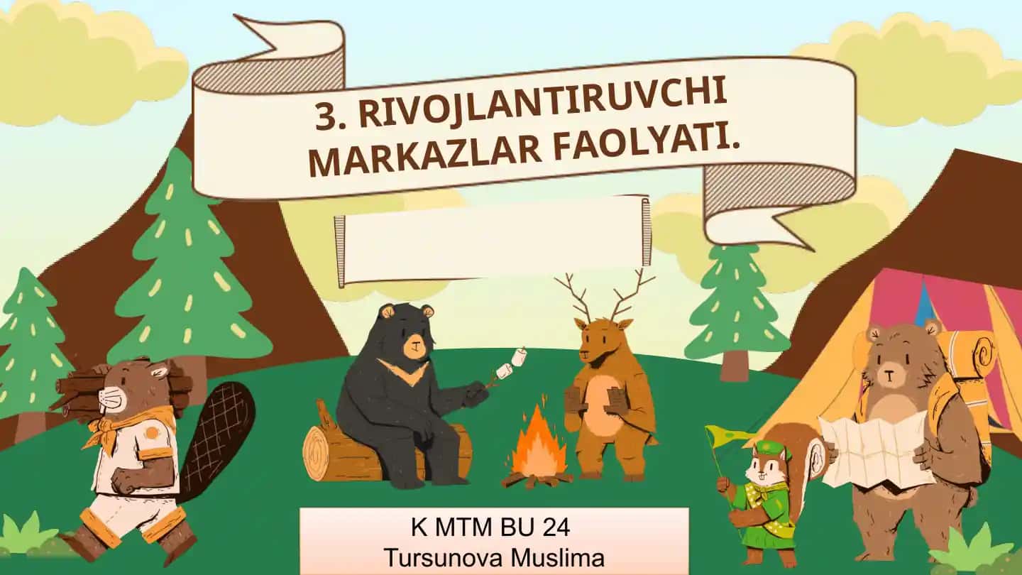 RIVOJLANTIRUVCHI MARKAZLAR FAOLYATI