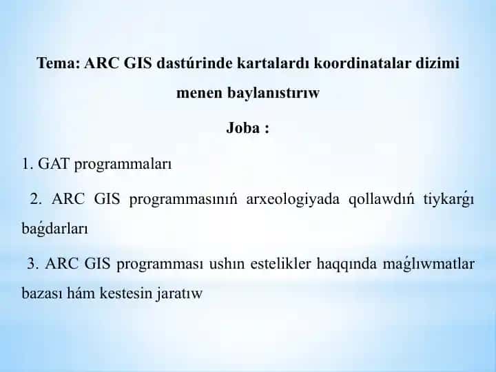 ARC GIS