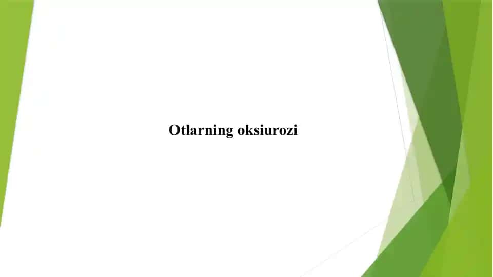 Otlarning Oksiurozi