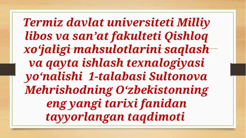 O‘zbekistonning tarixiy yondoshmalari va mustaqillikka to‘g‘ri bosqichlari