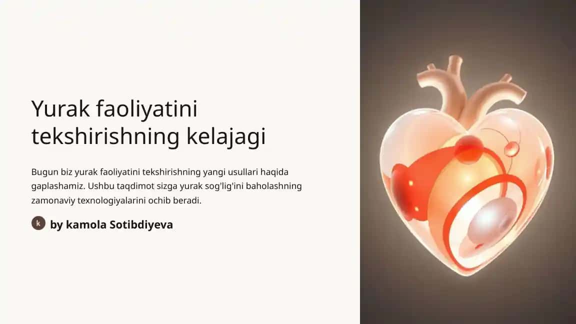Yurak faoliyatini tekshirishning kelajagi