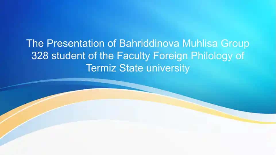Bahriddinova Muhlisa Group 328 talabasi