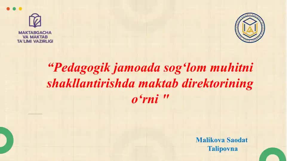 "MAVZUGA OID ME’YORIY-HUQUQIY HUJJATLAR TAHLILI"