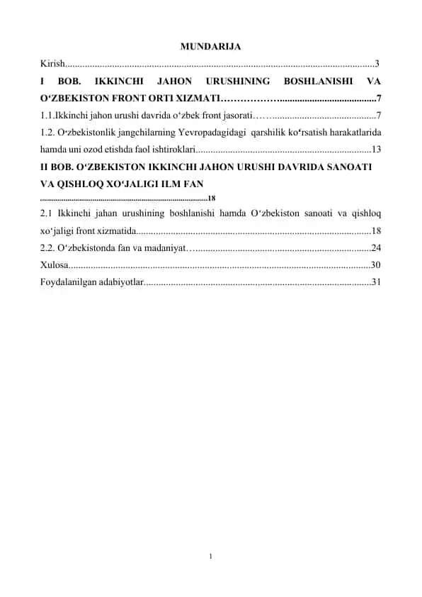 Ikkinchi jahon urushi yillarida Oʻzbekiston harbiylarining jangovar front orti xizmati