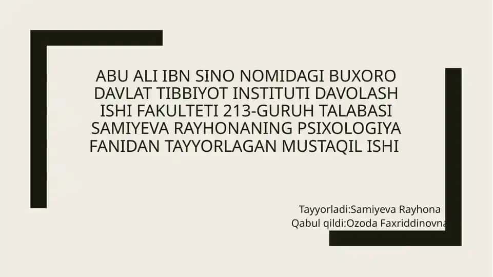 Inson xotirasi va uning rivojlanish jarayoni