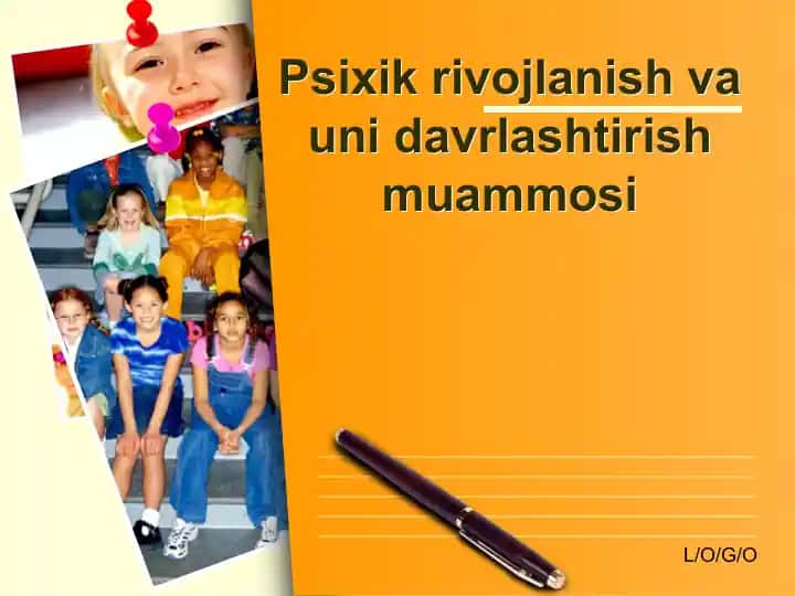 Psixikrivojlanish va uning davrini shakllantirish muammo(lar)i