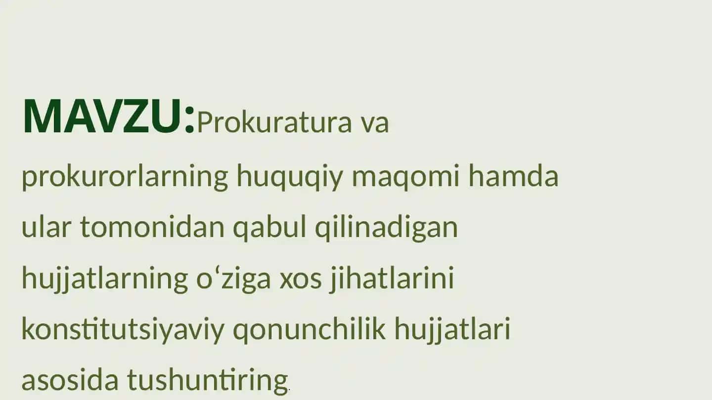 Prakuratura organlari