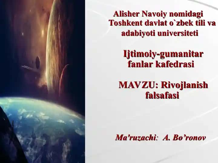 Rivojlanish falsafasi