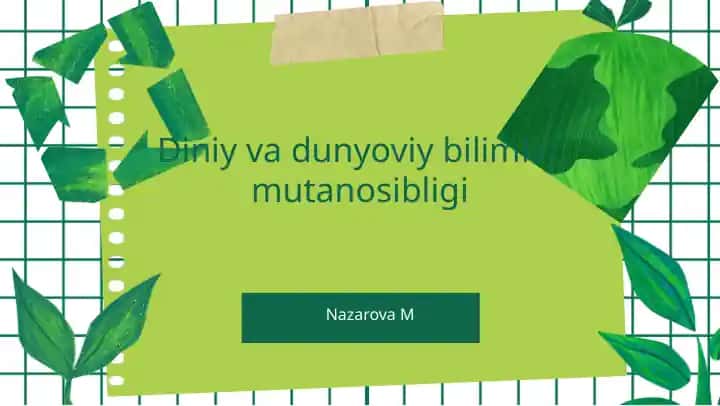 Diniy va dunyoviy bilimlar mutanosibligi