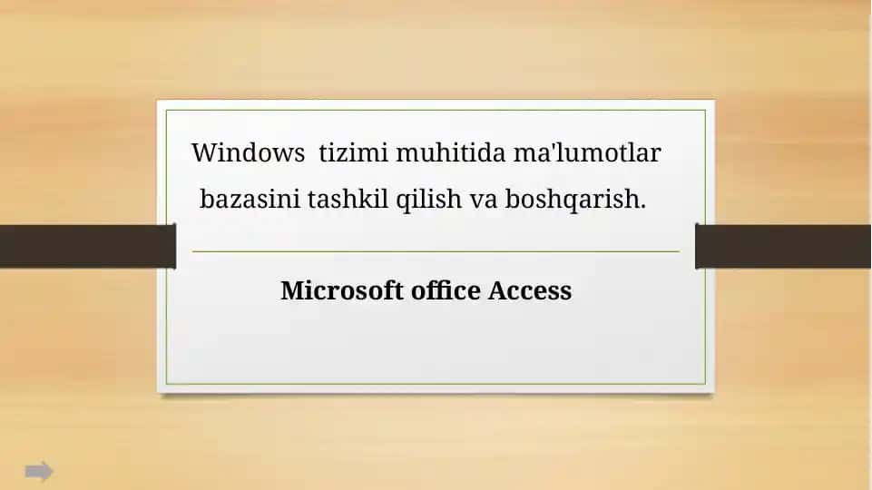 Microsoft Office Access