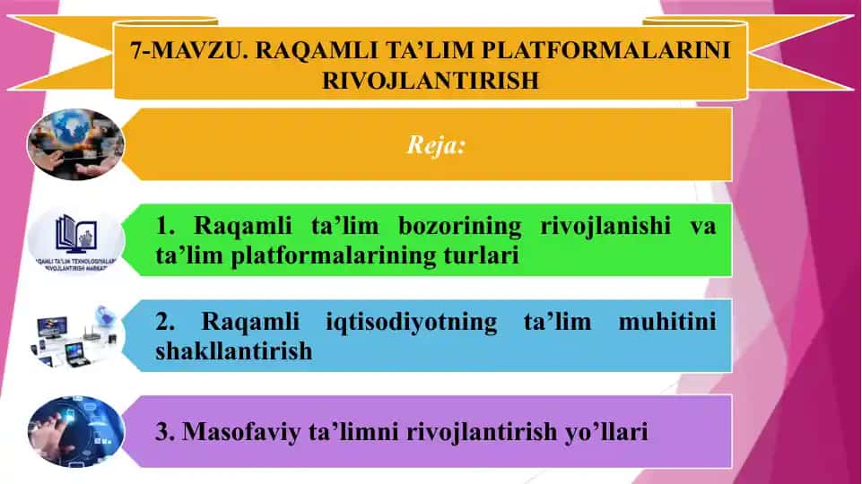 Raqamli ta’lim platformalarini rivojlantirish