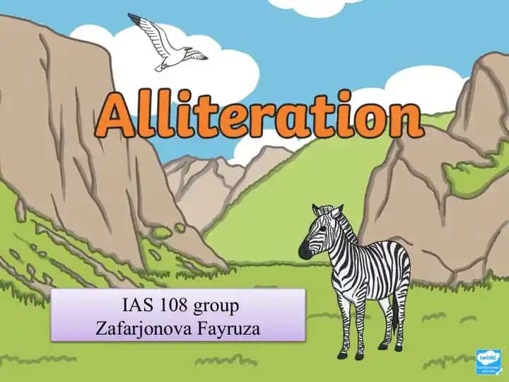 Alliteration