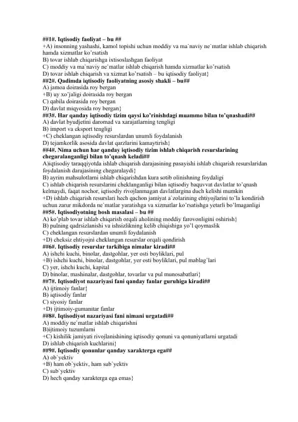 Iqtisodiy faoliyat